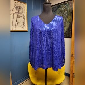Vine & Love Sequined Top Size S
